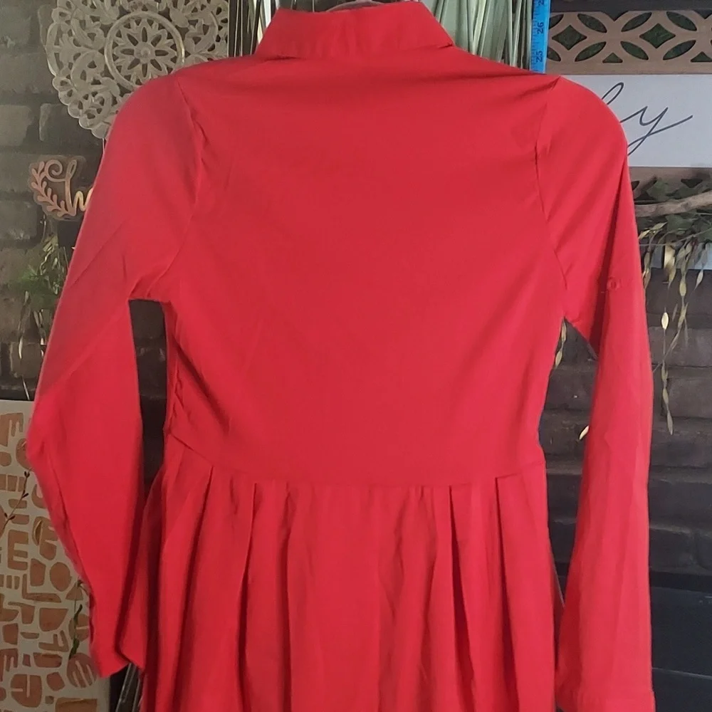 High-Low Classic Blouse by MENGSI - Picture 6 of 7